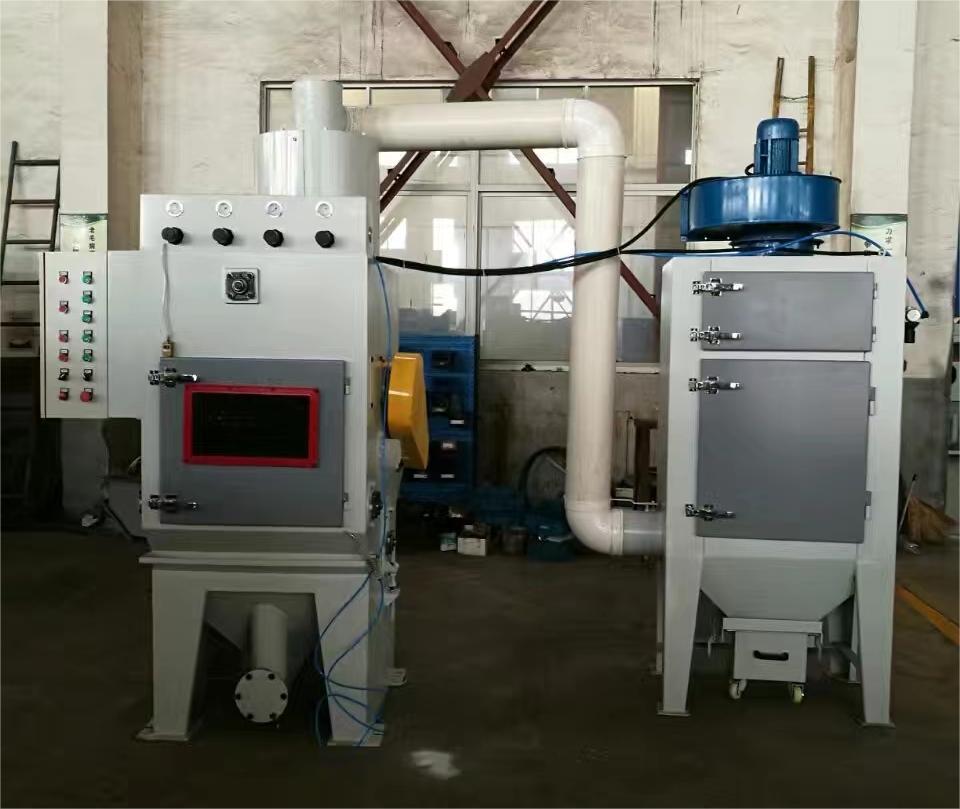 汕尾中小型零件履带式自动喷砂机高效清洁省时省力